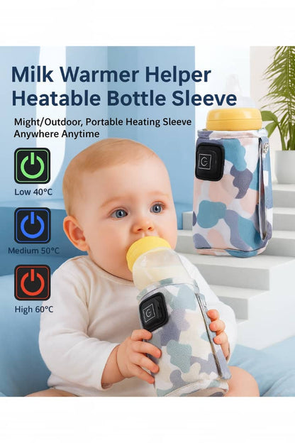 USB Travel Bottle Warmer for babies – Insulated Portable Heating Sleeve