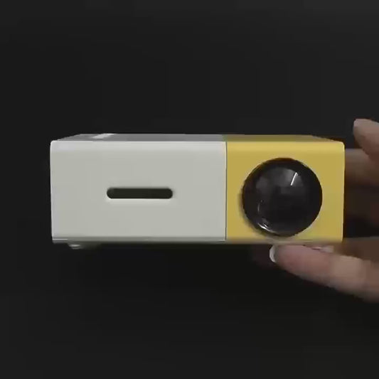 Proyector portátil YG300 para el hogar, conexión inalámbrica para teléfono móvil, compatible con USB, HDMI