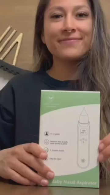 Electric Baby Nasal Aspirator – Rechargeable, Low Noise, 9 Suction Levels