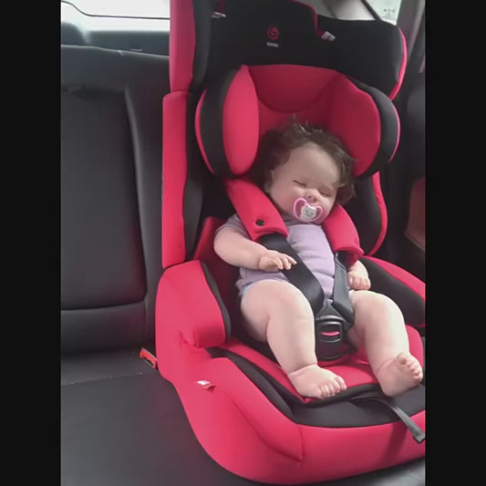 SafeSlumber Adjustable Infant Car Seat Pillow for Head & Neck Comfort