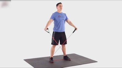 Resistance Bands With Handles Exercise Workout For Men Women Strength Training Equipment At Home 5 Levels Tube Band Pull Rope