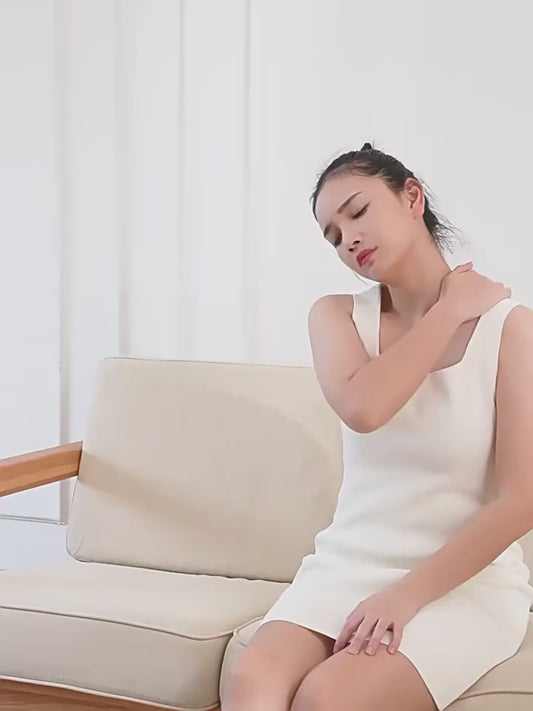 Mini Electric Neck & Back Massager – EMS Muscle Relaxation with 8 Modes